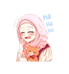 Hijab Princess (Muslim Kawaii Girl)（個別スタンプ：10）