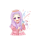 Hijab Princess (Muslim Kawaii Girl)（個別スタンプ：11）