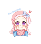 Hijab Princess (Muslim Kawaii Girl)（個別スタンプ：14）