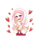Hijab Princess (Muslim Kawaii Girl)（個別スタンプ：21）