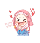 Hijab Princess (Muslim Kawaii Girl)（個別スタンプ：22）