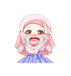 Hijab Princess (Muslim Kawaii Girl)（個別スタンプ：23）