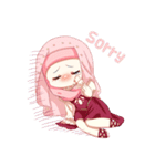 Hijab Princess (Muslim Kawaii Girl)（個別スタンプ：31）