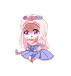 Hijab Princess (Muslim Kawaii Girl)（個別スタンプ：35）