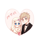 Hijab Princess (Muslim Kawaii Girl)（個別スタンプ：39）