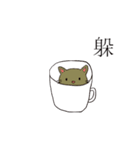 Cup shape cat（個別スタンプ：22）