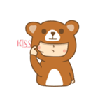 b.bear is happy（個別スタンプ：2）