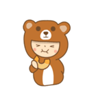 b.bear is happy（個別スタンプ：11）