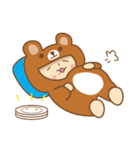 b.bear is happy（個別スタンプ：12）