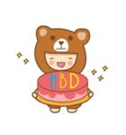 b.bear is happy（個別スタンプ：13）