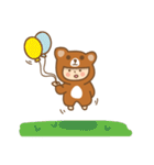 b.bear is happy（個別スタンプ：17）