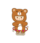 b.bear is happy（個別スタンプ：21）