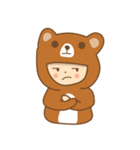 b.bear is happy（個別スタンプ：22）