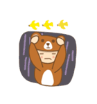 b.bear is happy（個別スタンプ：24）