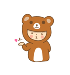 b.bear is happy（個別スタンプ：26）