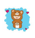 b.bear is happy（個別スタンプ：27）