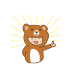 b.bear is happy（個別スタンプ：28）