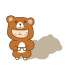 b.bear is happy（個別スタンプ：36）