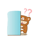 b.bear is happy（個別スタンプ：37）