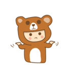 b.bear is happy（個別スタンプ：40）