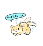 変な仔犬と謎の落書き（個別スタンプ：11）