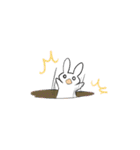 rabbit BW（個別スタンプ：34）