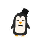 かわいいペンギン動物のステッカー（個別スタンプ：34）