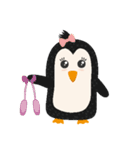 かわいいペンギン動物のステッカー（個別スタンプ：35）