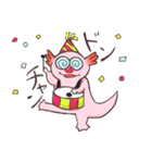 ウーパールーパー 白あんくん（個別スタンプ：3）