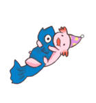 ウーパールーパー 白あんくん（個別スタンプ：9）