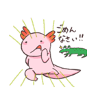 ウーパールーパー 白あんくん（個別スタンプ：16）