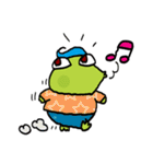 Fat Frog happy（個別スタンプ：7）