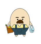 Dad life "Mustached egg"（個別スタンプ：3）