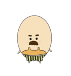 Dad life "Mustached egg"（個別スタンプ：10）