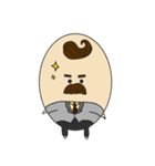 Dad life "Mustached egg"（個別スタンプ：12）