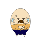 Dad life "Mustached egg"（個別スタンプ：28）