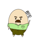 Dad life "Mustached egg"（個別スタンプ：32）