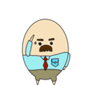 Dad life "Mustached egg"（個別スタンプ：35）