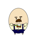 Dad life "Mustached egg"（個別スタンプ：37）