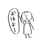 落書き少女（個別スタンプ：1）