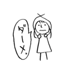 落書き少女（個別スタンプ：3）