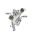 calico cat with american Shorthair（個別スタンプ：11）