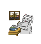calico cat with american Shorthair（個別スタンプ：25）