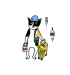 calico cat with american Shorthair（個別スタンプ：36）