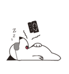 Black and white ear（個別スタンプ：13）