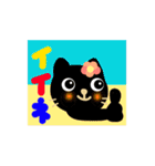 黒猫さんご（個別スタンプ：15）