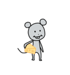 ちょっとでっぱのネズミ（個別スタンプ：1）