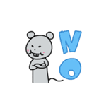 ちょっとでっぱのネズミ（個別スタンプ：3）