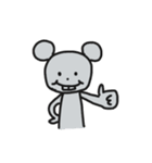 ちょっとでっぱのネズミ（個別スタンプ：4）