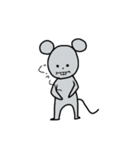 ちょっとでっぱのネズミ（個別スタンプ：8）